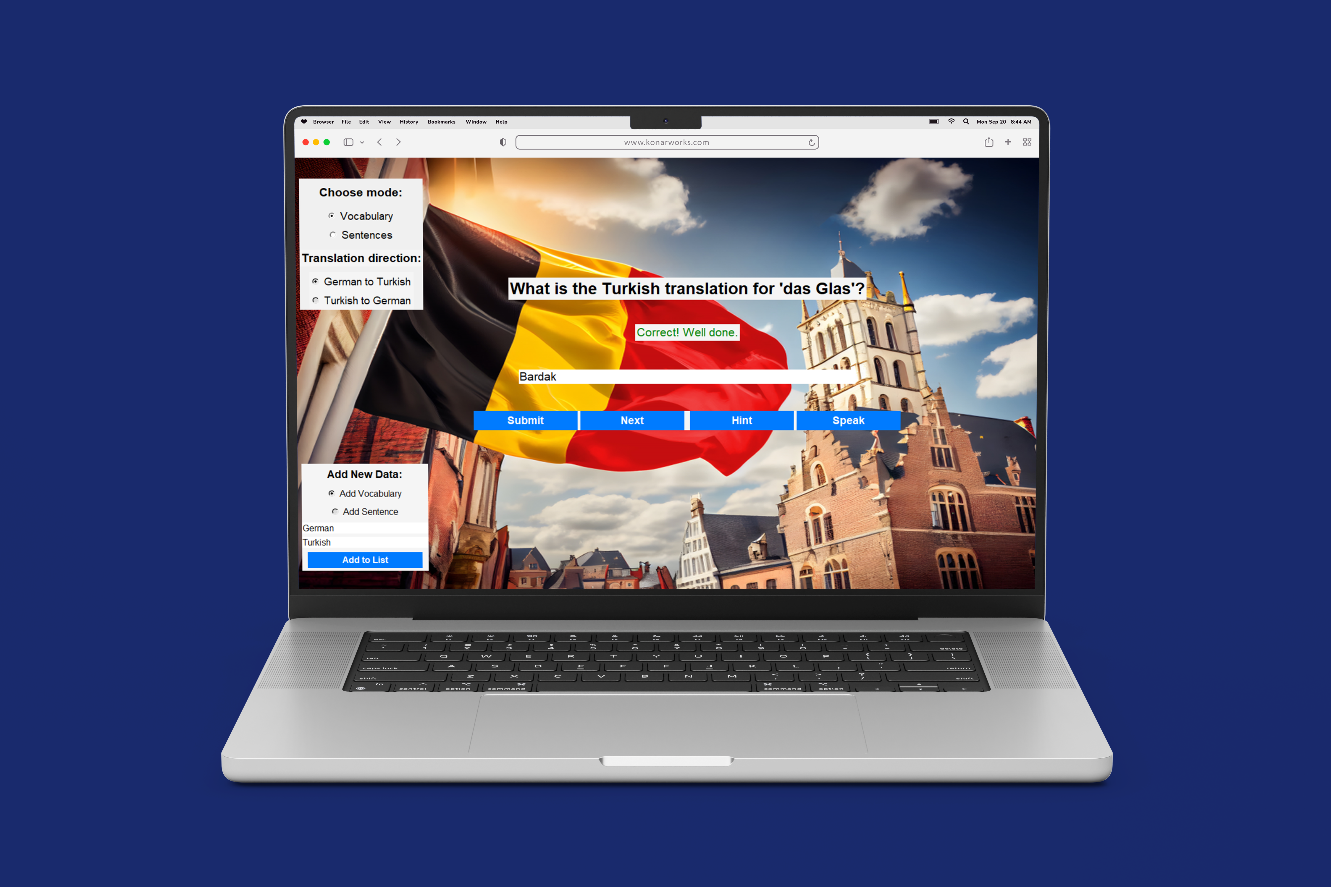 Full-Stack Interactive Language Learning Platform